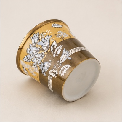 Golden Floral Sugar Pot - Image 5