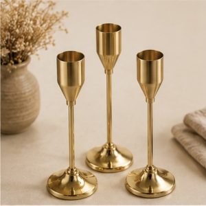 Golden Candle Holders