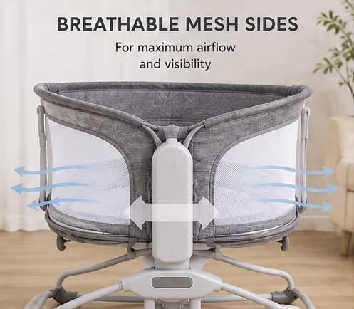 4-in-1 Deluxe Multi-Functional Bassinet - Image 2