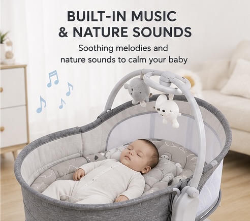 4-in-1 Deluxe Multi-Functional Bassinet - Image 3