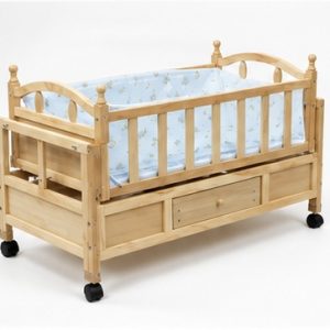 Wooden Baby Cot with Storage Drawer