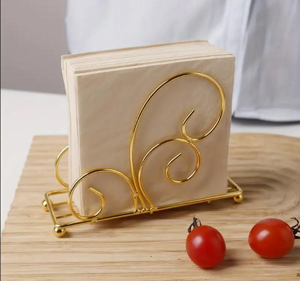 Golden Swirl Tissue Holder for Home Decor - Image 7